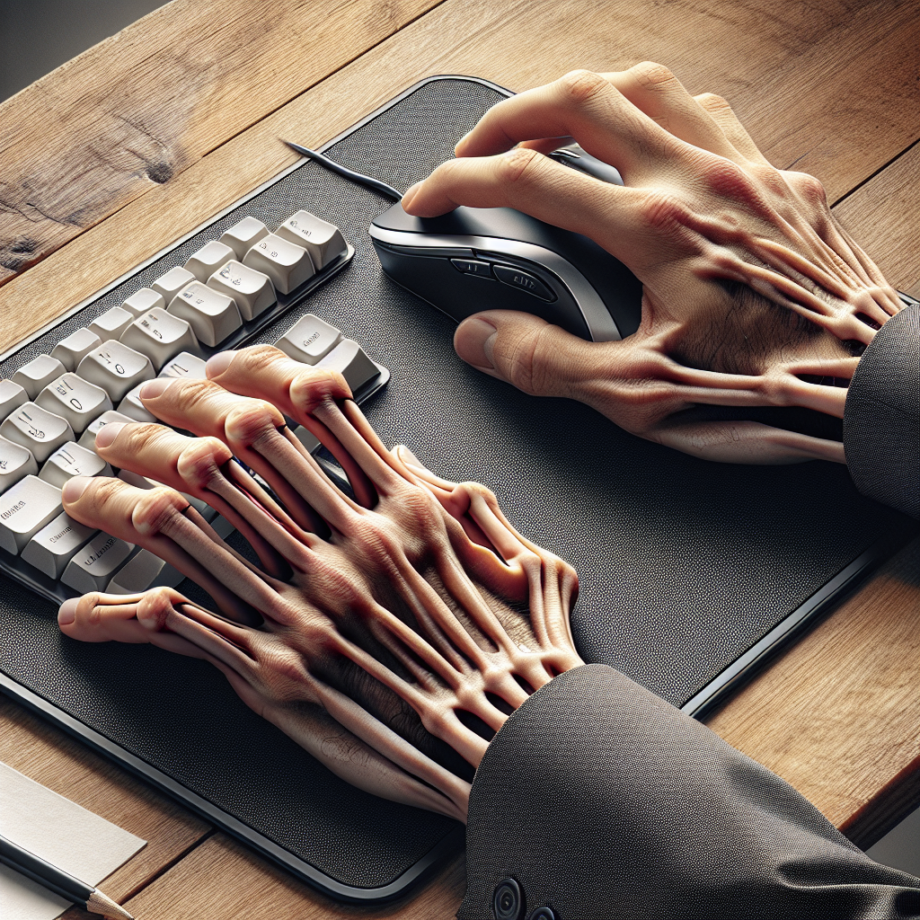 Does Using an Ergonomic Mouse Pad Affect Hand Positioning While Typing?